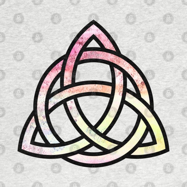 Celtic Trinity Knot Triquetra with Circle Pastel Style Design by TenchiMasaki